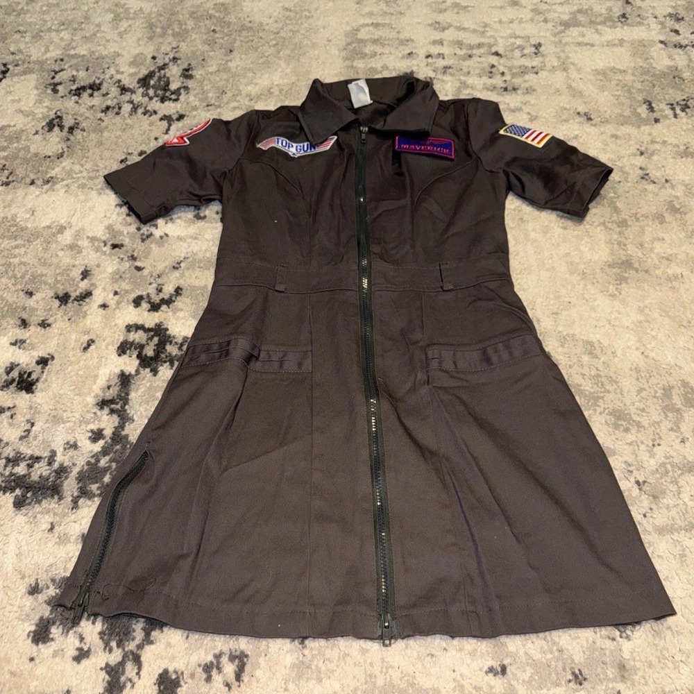 Maverick Top Gun Women's Costume Sz Small Aviator Flight Dress